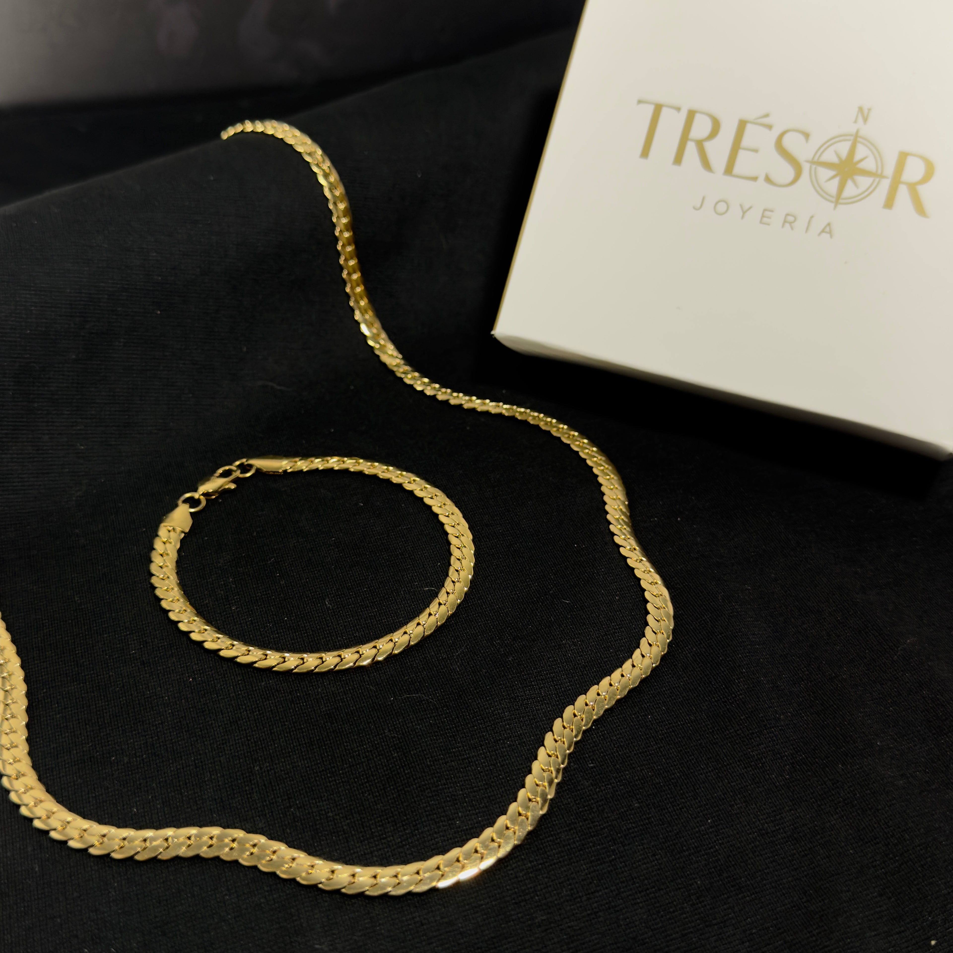 COMBO Pulsera + Cadena Serpiente