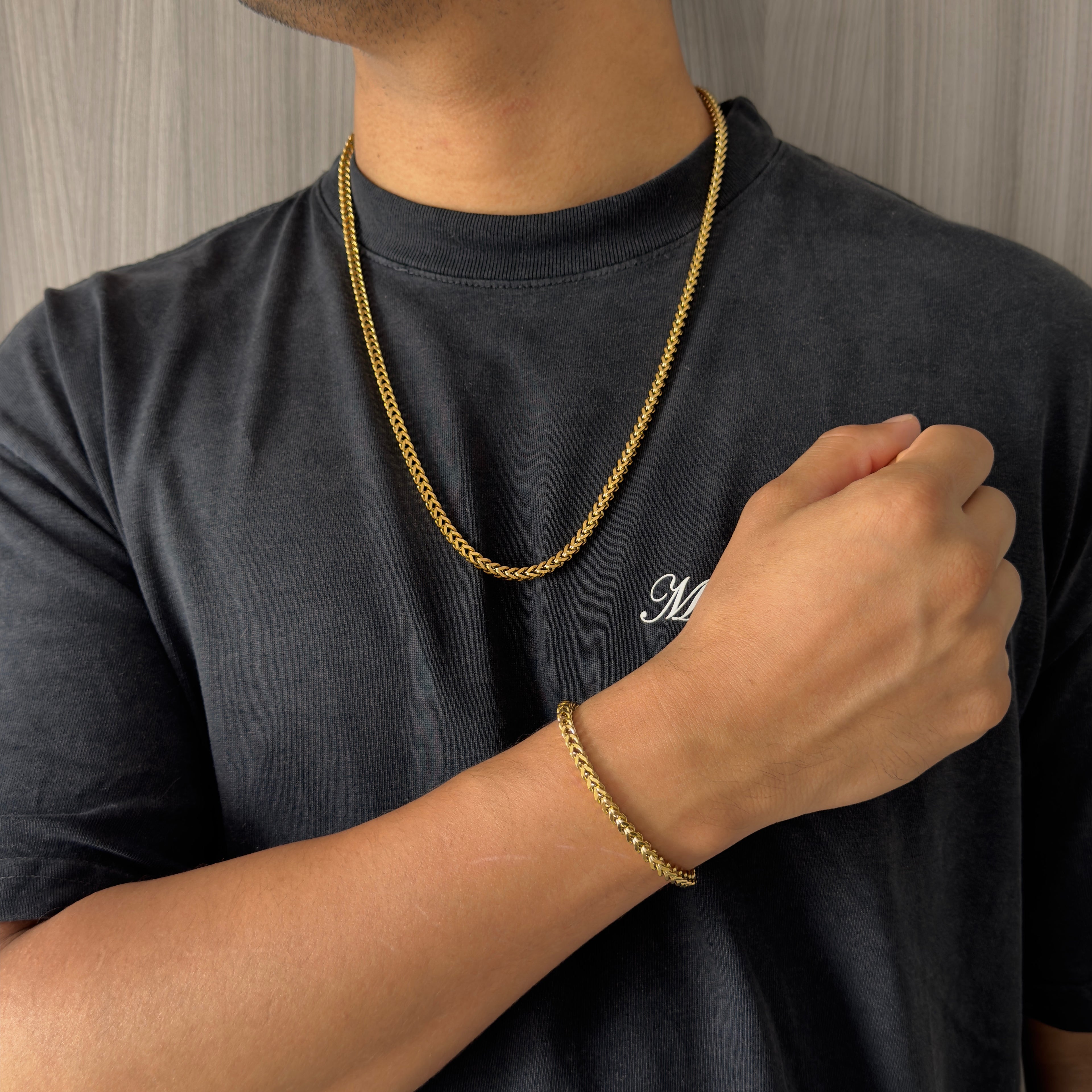 Pulsera Franco 4mm 20cm